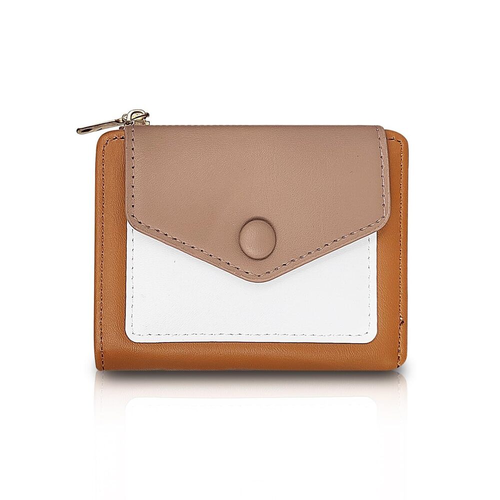 3331 Small Wallet , Leather Wallet Credit Card Holder with Zipper Coin